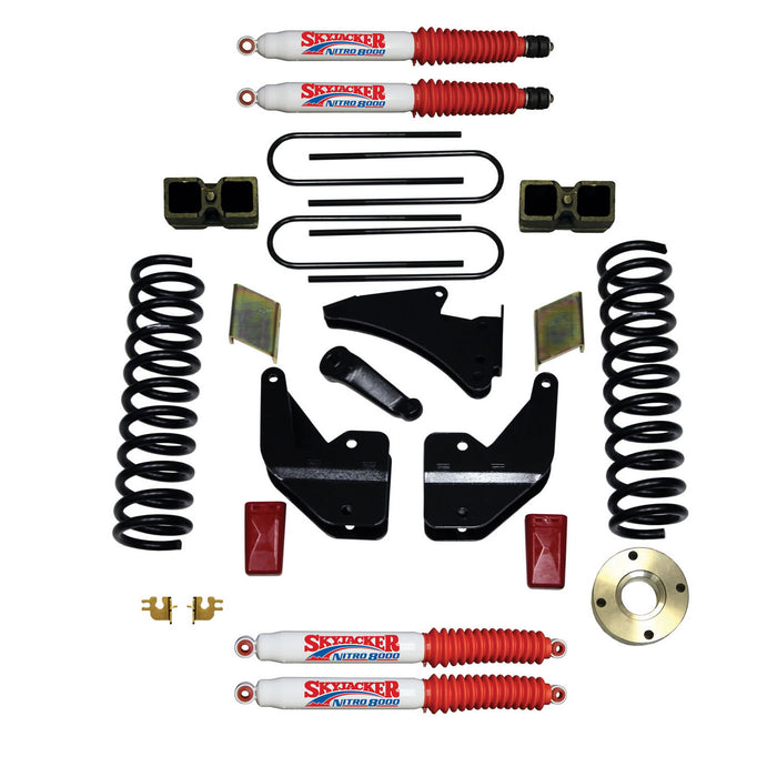 Skyjacker R13651K-N Suspension Lift Kit w/Shock 6 Inch Lift 13-19 Ram 3500 Incl. Front Coil Springs Rear Block U Bolt Skyjacker - Truck Part Superstore