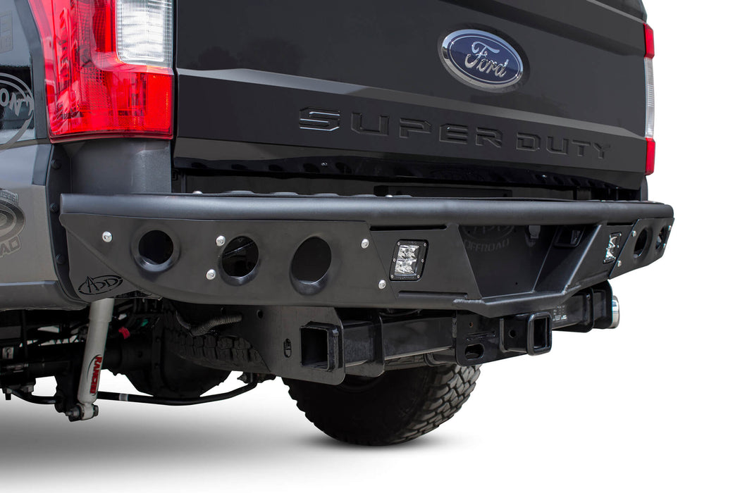 Addictive Desert Designs R163281280103 Stealth Rear Bumper; Hammer Black; Panel Color Satin Black; Cube Light Mnts.; - Truck Part Superstore