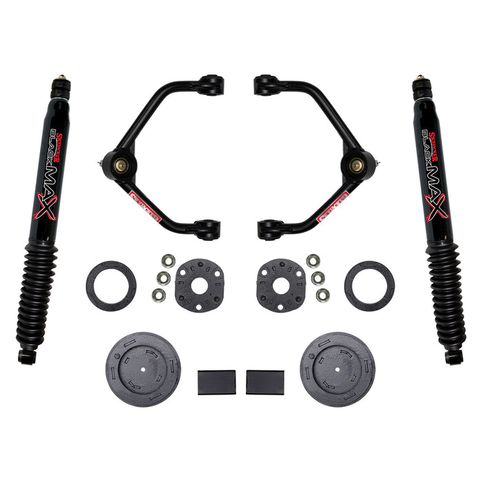Skyjacker R1930PB 3 Inch Suspension Lift Kit With Front Strut Spacers Front Upper A-arms Rear Coil Spring Spacers Rear Bump Stop Spacers And Rear Black Max Shocks 2019-2021 Ram 1500 Skyjacker - Truck Part Superstore