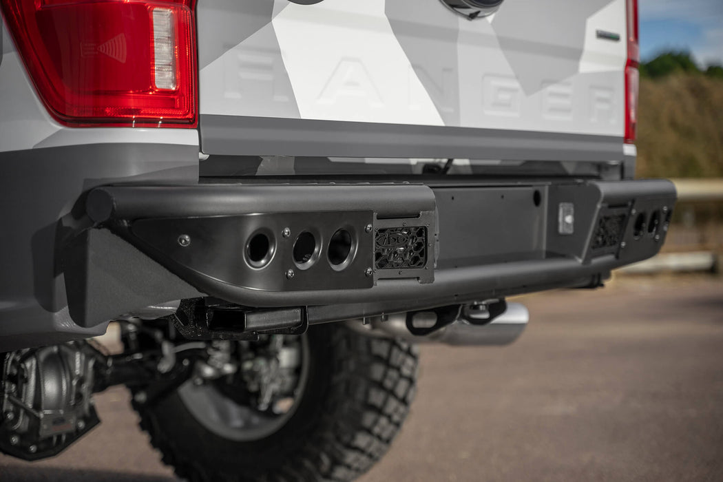 Addictive Desert Designs R222251280103 Venom Rear Bumper; Hammer Black; Panel Color Satin Black; Cube Light Mounts; - Truck Part Superstore