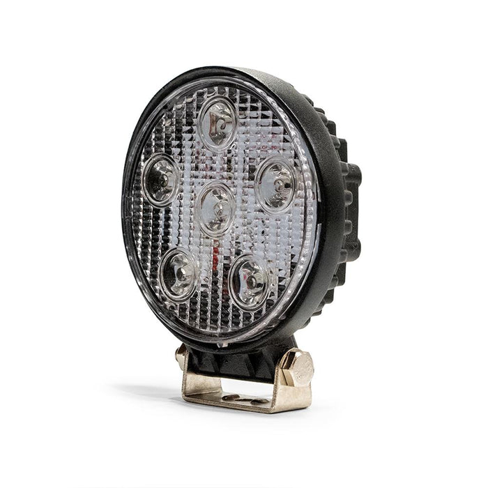 DV8 Offroad R4.3E18W3W LED Light; 5 in.; Round; 18W; Spot; 1400 Lumens; IP68 Rated; - Truck Part Superstore