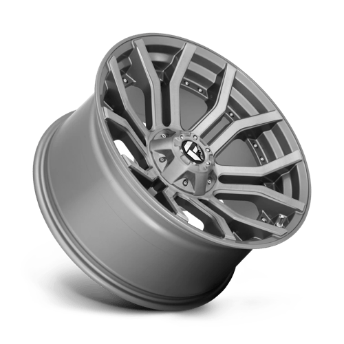 Fuel 1PC D71324209847 D713 24X12 6X135/5.5 BRSH-GNMTL-TTC -44MM - Truck Part Superstore