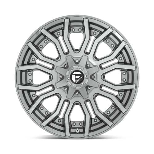 Fuel 1PC D71320008247 D713 20X10 8X6.5 BRSH-GNMTL-TTC -18MM - Truck Part Superstore