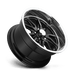 US Mag 1PC U12122907350 U121 22X9 5X5.0 GL-BLK 01MM - Truck Part Superstore