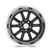 US Mag 1PC U12118956152 U121 18X9.5 5X4.75 GL-BLK 01MM - Truck Part Superstore
