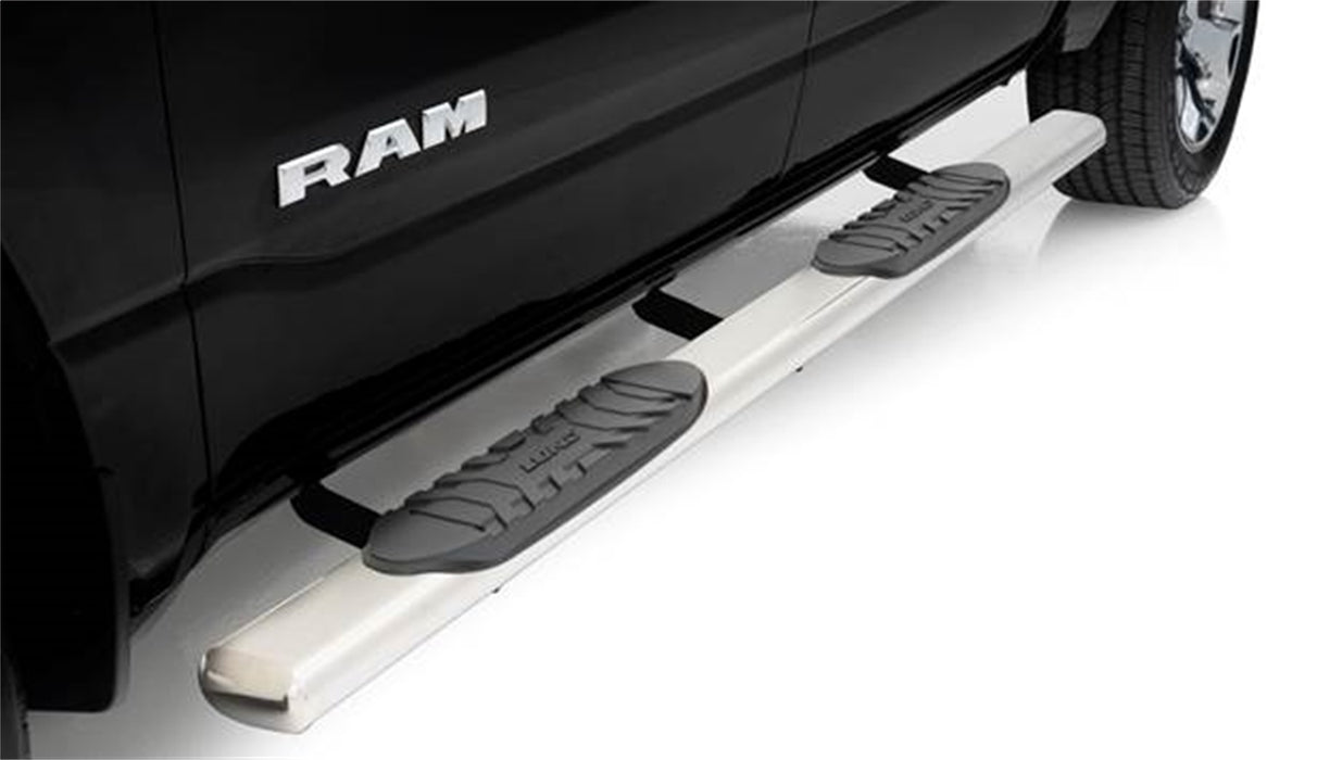 Lund 23976006 5 Inch Oval Straight Nerf Bar; Incl. Brackets; Stainless Steel; - Truck Part Superstore