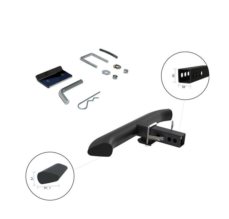 Black Horse Off Road RAZ28B Receiver Hitch Mounted Step - Truck Part Superstore