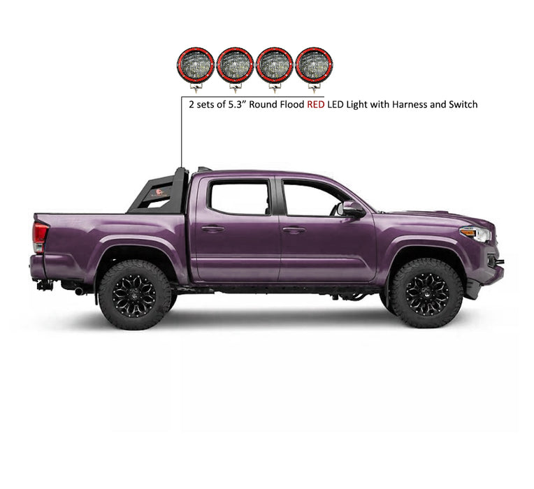 Black Horse Off Road RB-AR3B-PLFR Armour Roll Bar Kit - Truck Part Superstore
