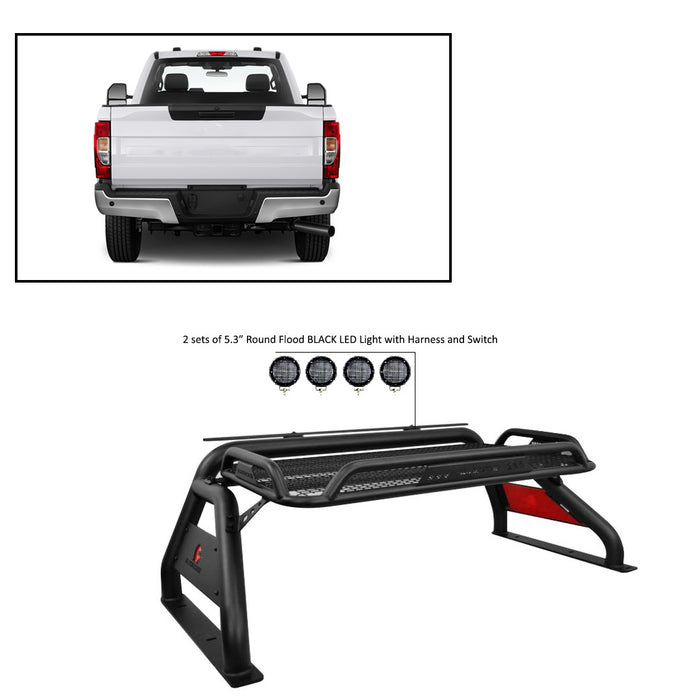 Black Horse Off Road RB-BA15B-PLFB Atlas Roll Bar Kit - Truck Part Superstore