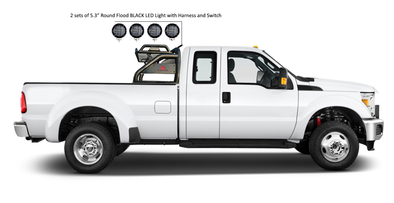 Black Horse Off Road RB-BA15B-PLFB Atlas Roll Bar Kit - Truck Part Superstore