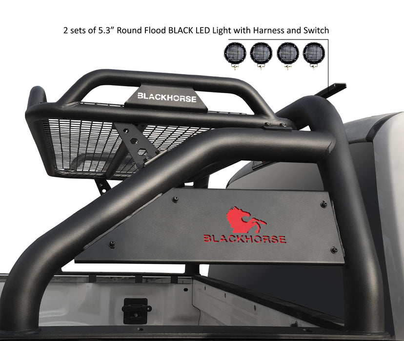 Black Horse Off Road RB-BA1B-PLFB Atlas Roll Bar Kit - Truck Part Superstore