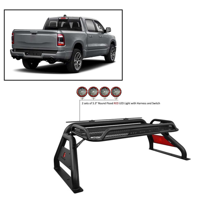 Black Horse Off Road RB-BA1B-PLFR Atlas Roll Bar Kit - Truck Part Superstore