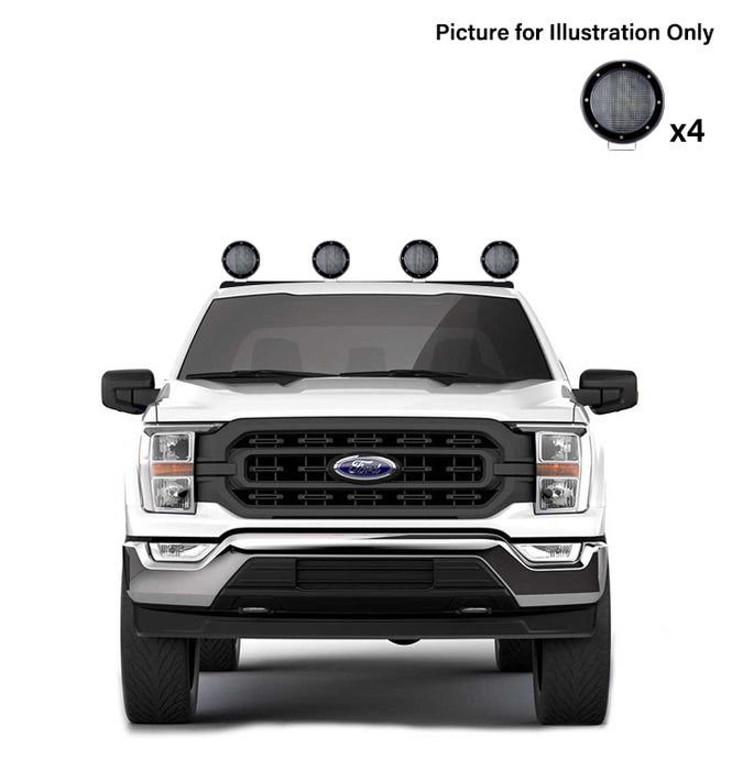 Black Horse Off Road RB001BK-PLFB Classic Roll Bar Kit - Truck Part Superstore