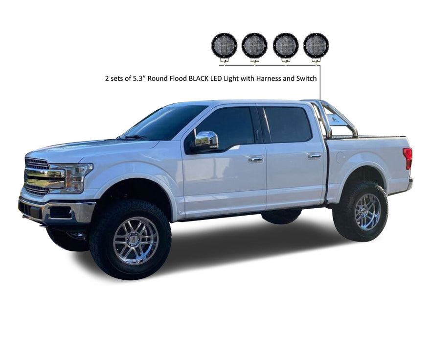 Black Horse Off Road RB001SS-PLFB Stainless Steel Stainless Steel - Truck Part Superstore