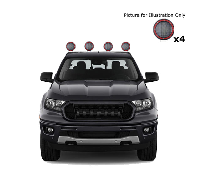 Black Horse Off Road RB08BK-PLFR Classic Roll Bar Kit - Truck Part Superstore