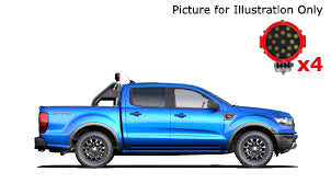 Black Horse Off Road RB08BK-PLR Classic Roll Bar Kit - Truck Part Superstore