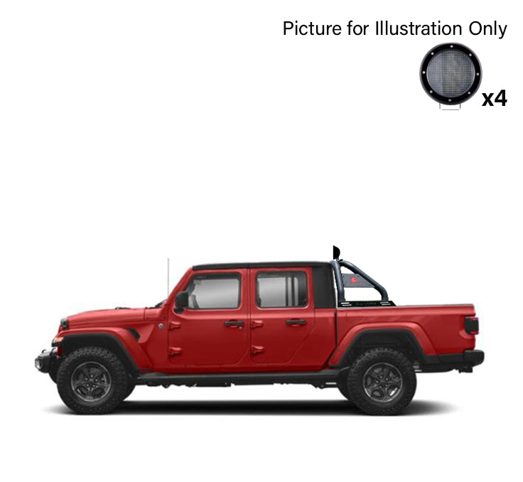 Black Horse Off Road RB09BK-PLFB Classic Roll Bar Kit - Truck Part Superstore