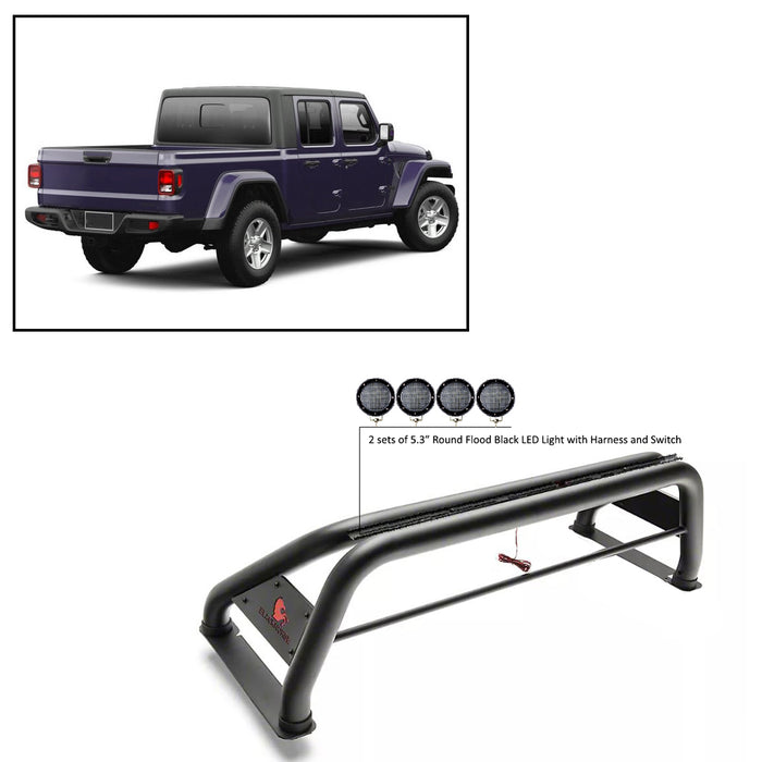 Black Horse Off Road RB10BK-PLFB Classic Roll Bar Kit - Truck Part Superstore