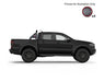 Black Horse Off Road RB11BK-PLFR Black Steel FLAT BASE WITH LED BRAKE LIGHT - Truck Part Superstore