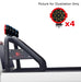Black Horse Off Road RB11BK-PLR Black Steel  FLAT BASE WITH LED BRAKE LIGHT - Truck Part Superstore