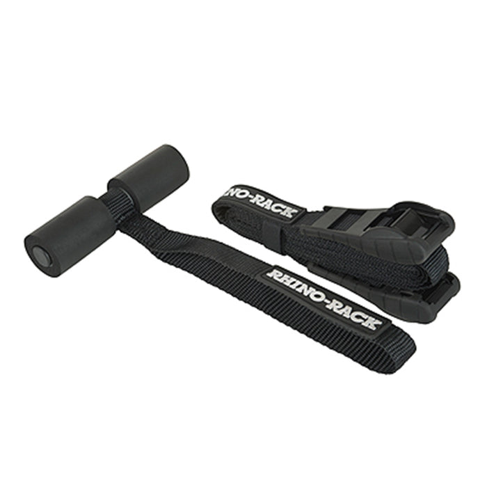 Rhino-Rack USA RBAS1 Rhino Bonnett Anchor Strap; 1 pc.; 3.6m; w/Rubber Cargo Protector; Black; - Truck Part Superstore