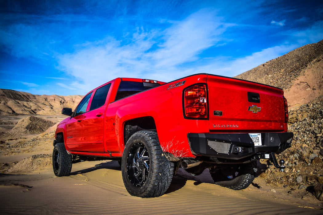 DV8 Offroad RBCS1-02 Silverado Rear Bumper 16-18 Silverado 1500 Powdercoat DV8 Offroad - Truck Part Superstore