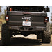 DV8 Offroad RBGL-05 Rear Bumper; Rear; w/Lights; Ultra-Slim; w/ Built-in Hitch And Steps; - Truck Part Superstore