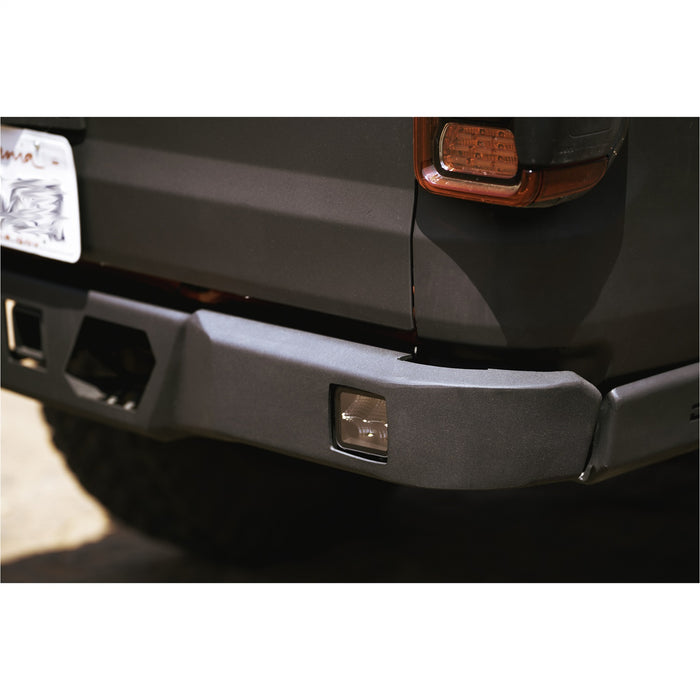 DV8 Offroad RBGL-05 Rear Bumper; Rear; w/Lights; Ultra-Slim; w/ Built-in Hitch And Steps; - Truck Part Superstore