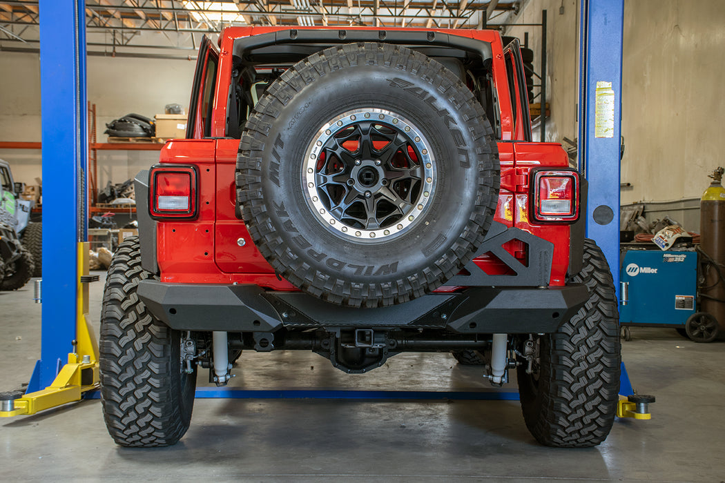 DV8 Offroad RBJL-02 Jeep JL Frame Mounted Tire Carrier with Bumper End Caps 18-Present Wrangler JL DV8 Offroad - Truck Part Superstore