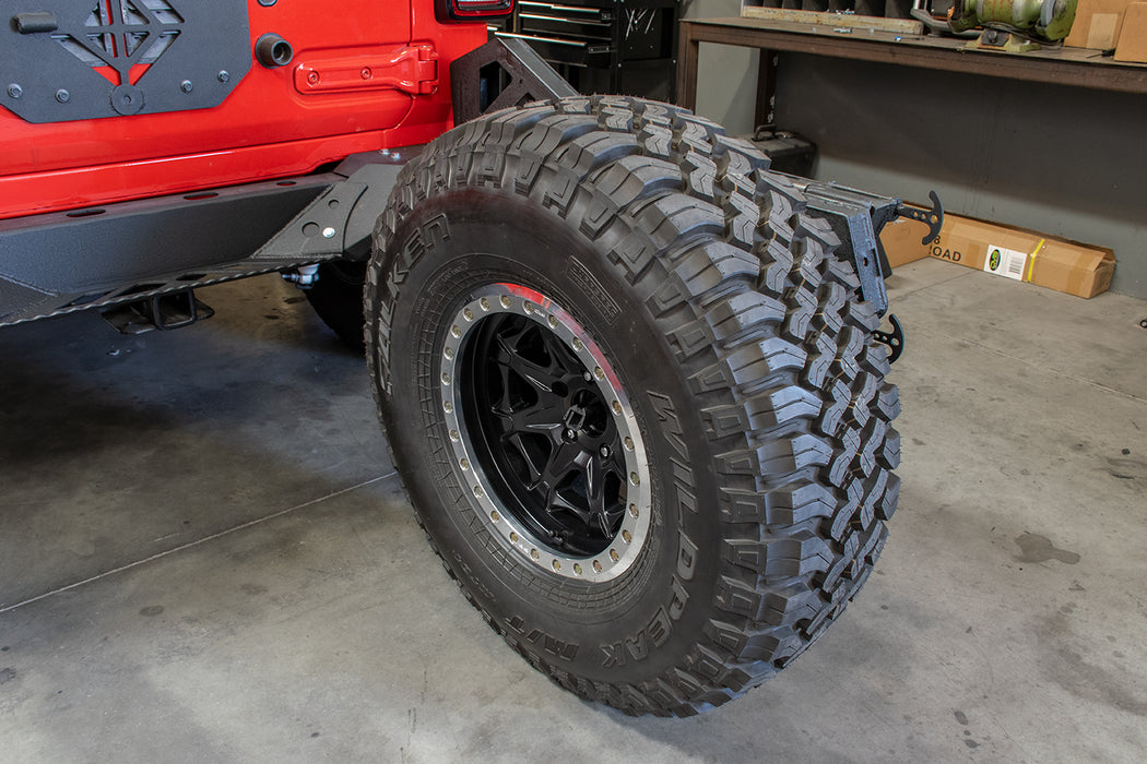 DV8 Offroad RBJL-02 Jeep JL Frame Mounted Tire Carrier with Bumper End Caps 18-Present Wrangler JL DV8 Offroad - Truck Part Superstore