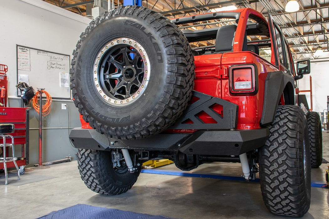 DV8 Offroad RBJL-02 Jeep JL Frame Mounted Tire Carrier with Bumper End Caps 18-Present Wrangler JL DV8 Offroad - Truck Part Superstore