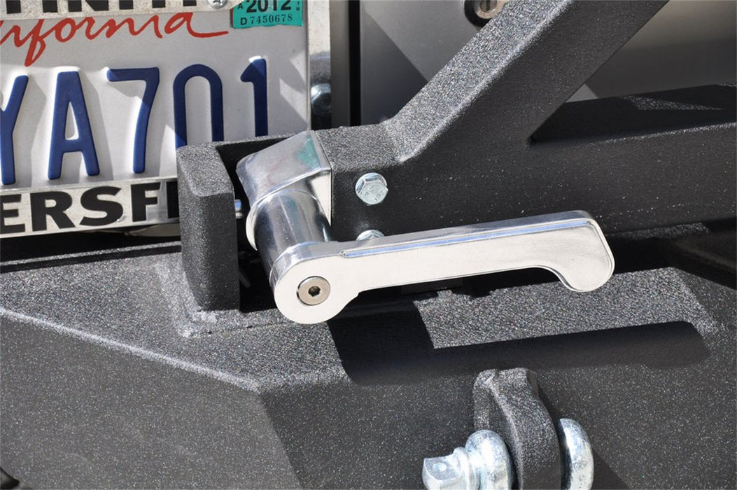 DV8 Offroad RBSTTB-01BR Rear Bumper w/Tire Carrier; Rear; w/D-Rings; Textured Black; - Truck Part Superstore