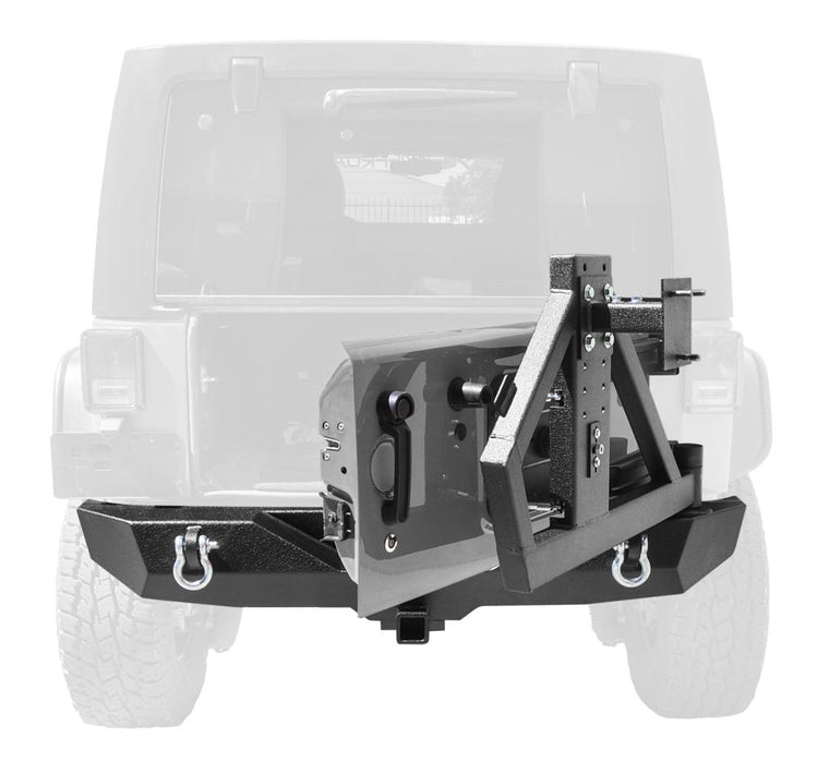 DV8 Offroad RBSTTB-02 Single Action Rear Bumper and Tire Carrier w/Bearing DV8 Offroad - Truck Part Superstore