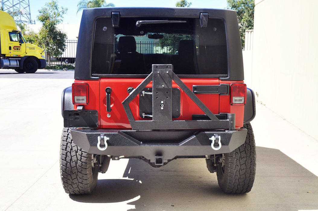 DV8 Offroad RBSTTB-02 Single Action Rear Bumper and Tire Carrier w/Bearing DV8 Offroad - Truck Part Superstore