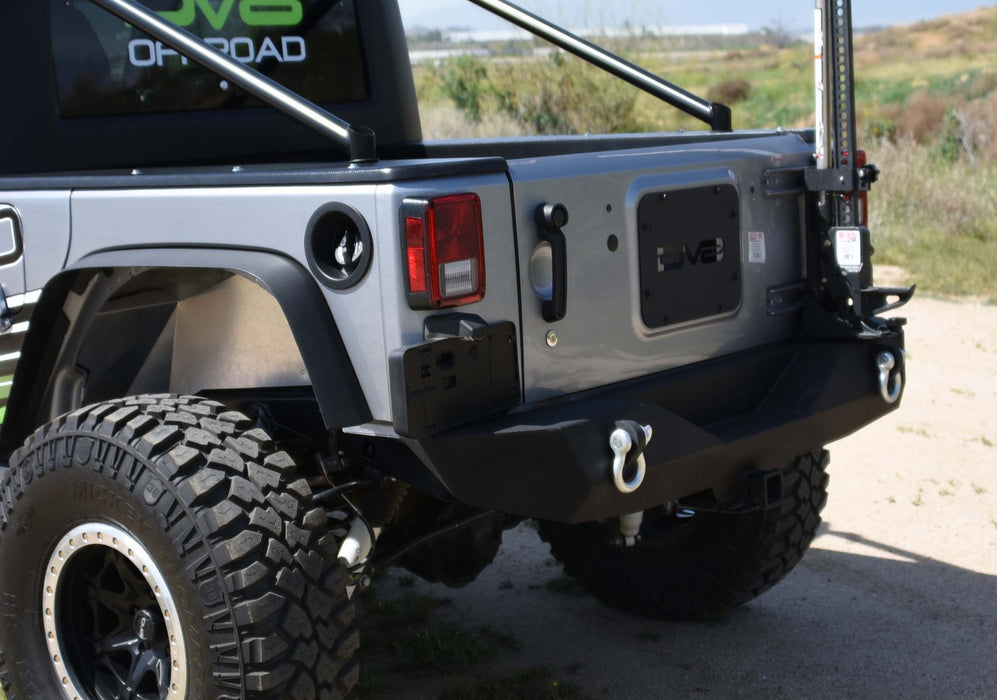 DV8 Offroad RBSTTB-04 Jeep JK Rear Bumper 07-18 Wrangler JK Steel Mid Length DV8 Offroad - Truck Part Superstore