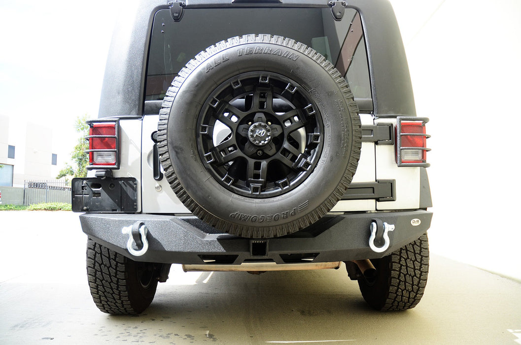 DV8 Offroad RBSTTB-06 Jeep JK Rear Bumper 07-18 Wrangler JK Steel Full Length DV8 Offroad - Truck Part Superstore