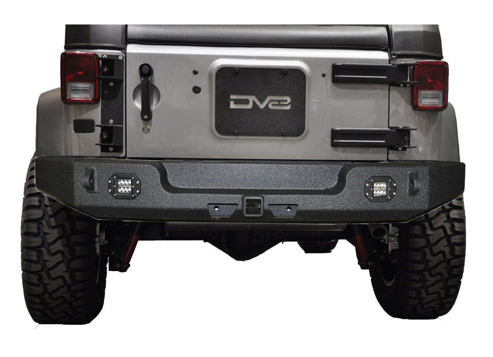 DV8 Offroad RBSTTB-11 Jeep JK Rear Bumper 07-18 Wrangler JK w/Light Holes Full Length DV8 Offroad - Truck Part Superstore