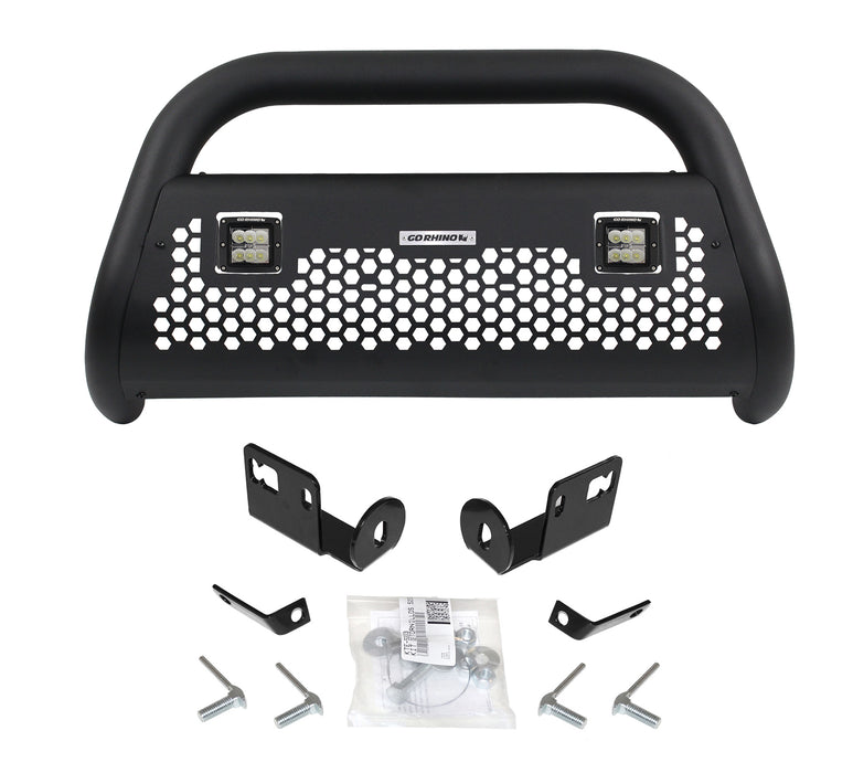 Go Rhino 55962LT Defensa RC2 LR2 con 1 para de duallys 3" (Con kit de instalación) - Truck Part Superstore