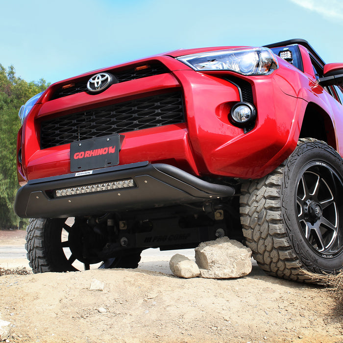 Go Rhino 5688620LT RC3 LR Skid Plate Bull Bar with Mounting Brackets,Single Row 20" Light Bar Kit - Truck Part Superstore