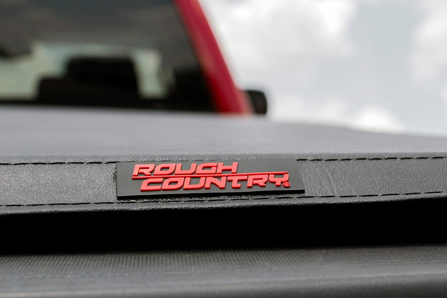 Rough Country RC44207650 Soft Tri-Fold Bed Cover 07-14 Silverado/Sierra 1500/2500/3500 PU-6 Foot 5 Inch Bed w/o Cargo Mgmt Rough Country - Truck Part Superstore