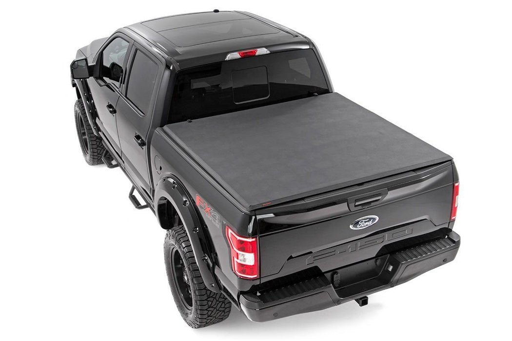 Rough Country RC44501550 Ford Soft Tri-Fold Bed Cover 01-03 F-150-5 Foot 5 Inch Bed Rough Country - Truck Part Superstore