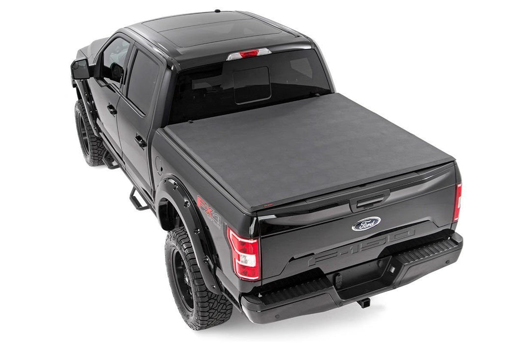 Rough Country RC44515550 Ford Soft Tri-Fold Bed Cover 15-20 F-150-5 Foot 5 Inch Bed Rough Country - Truck Part Superstore