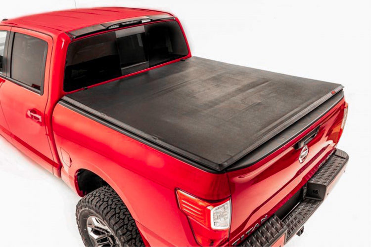 Rough Country RC44816550 Titan Soft Tri-Fold Bed Cover 17-20 Titan 5 Foot 6 Inch Bed w/o Cargo Mgmt Rough Country - Truck Part Superstore