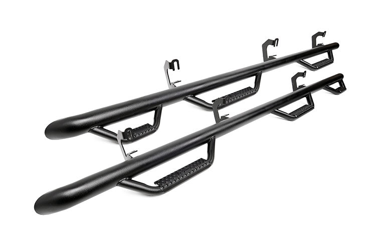 Rough Country RCC1495CC-6 Wheel to Wheel Nerf Steps w/Access Step 14-18 Silverado/Sierra 1500 Crew Cab 5 Foot 8 Inch Bed Rough Country - Truck Part Superstore