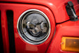 Rough Country RCH5000 Jeep 7 Inch LED Projection Headlights Wrangler TJ, JK Rough Country - Truck Part Superstore