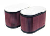 K&N RD-4669 Dual Flange Oval Universal Air Filter - Truck Part Superstore