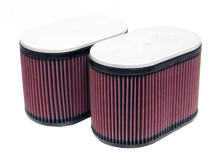 K&N RD-4669 Dual Flange Oval Universal Air Filter - Truck Part Superstore