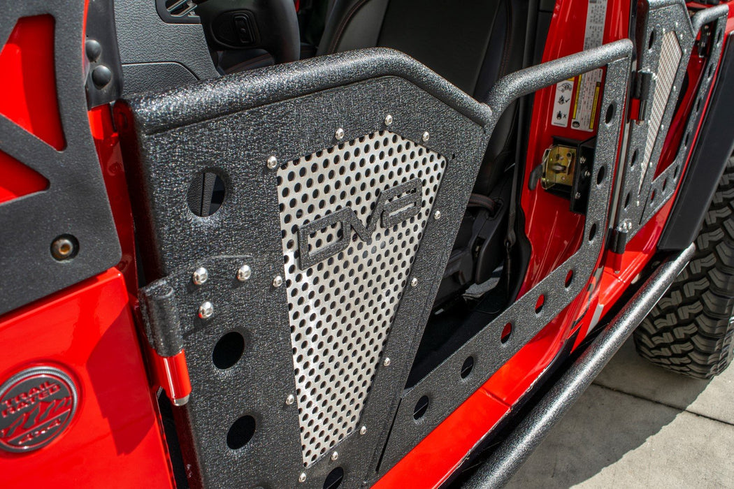 DV8 Offroad RDJL-01R Wrangler/Gladiator Rock Doors Rear Pair Mesh Screen For 18-21 Jeep Wrangler JL/20-21 Gladiator JT DV8 Offroad - Truck Part Superstore