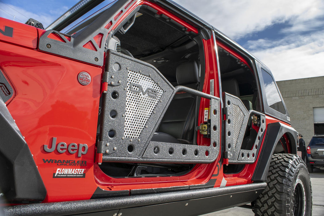 DV8 Offroad RDJL-01 Jeep JL Rock Door W/ Perforated Aluminum Mesh 18-Present Wrangler JL 4 Door DV8 Offroad - Truck Part Superstore