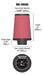 K&N RE-0920 Universal Clamp-On Air Filter - Truck Part Superstore